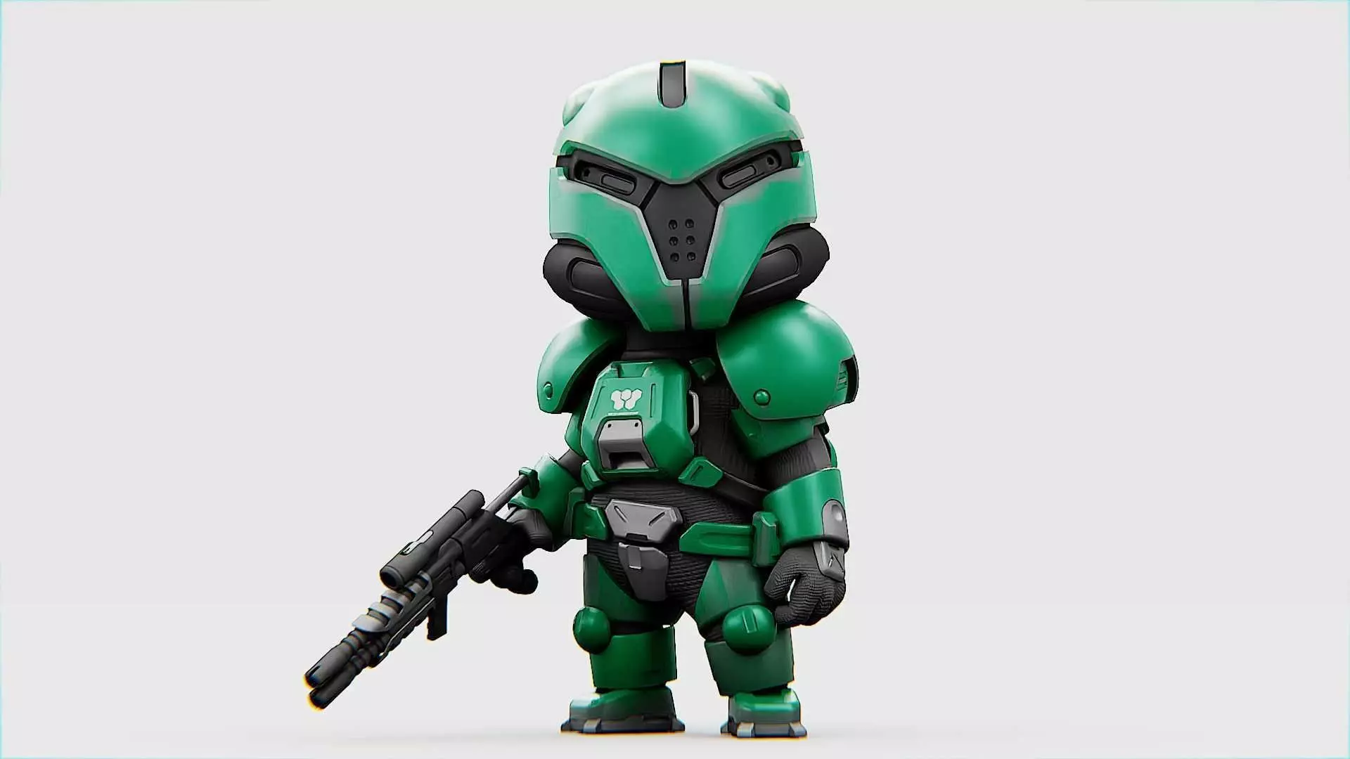 TOON TROOPER X-199 RIGGED 3D model
