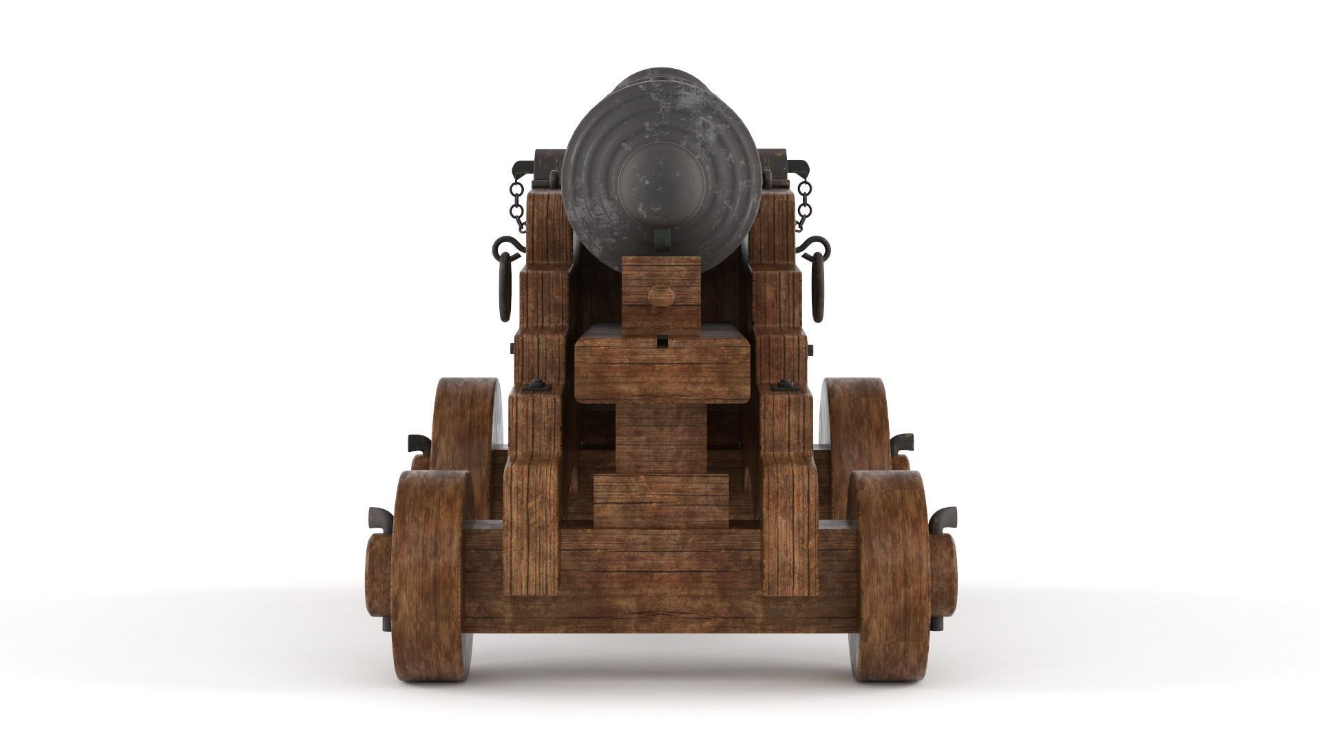 Old Cannon 3D model_5