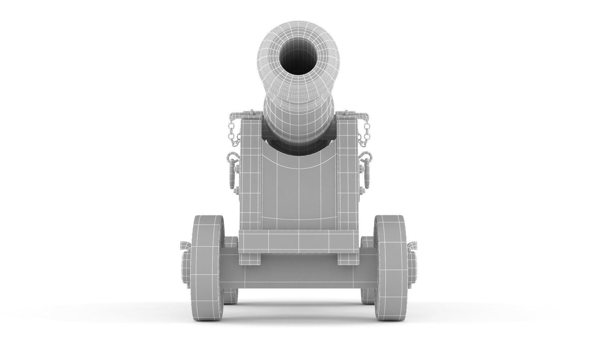 Old Cannon 3D model_13