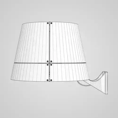 White Wall Lamp 29 3D model