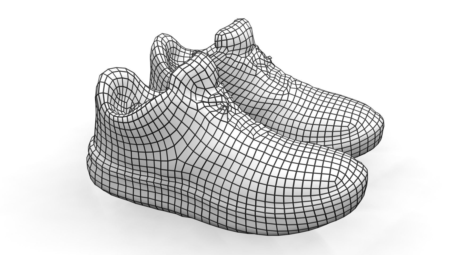 Shoes Scan Low-poly 3D model_7