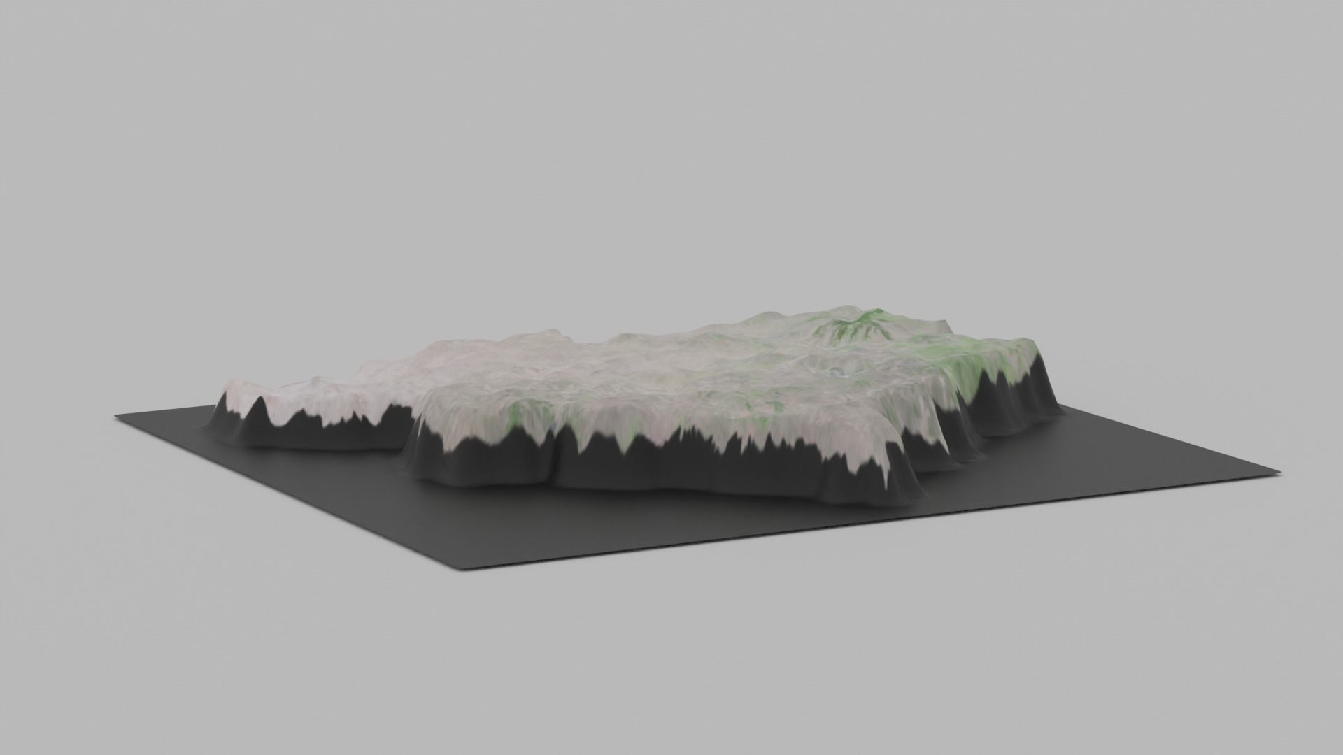 Botswana Map Country Low-poly 3D model_3