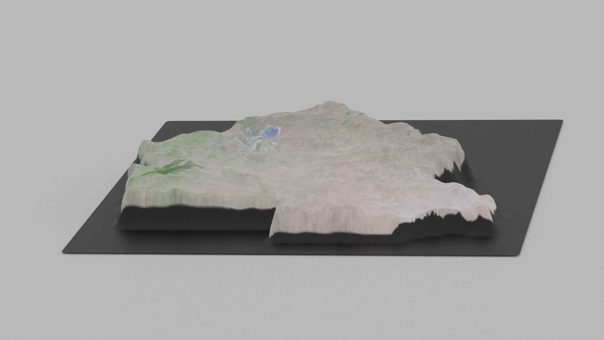 Botswana Map Country Low-poly 3D model_2