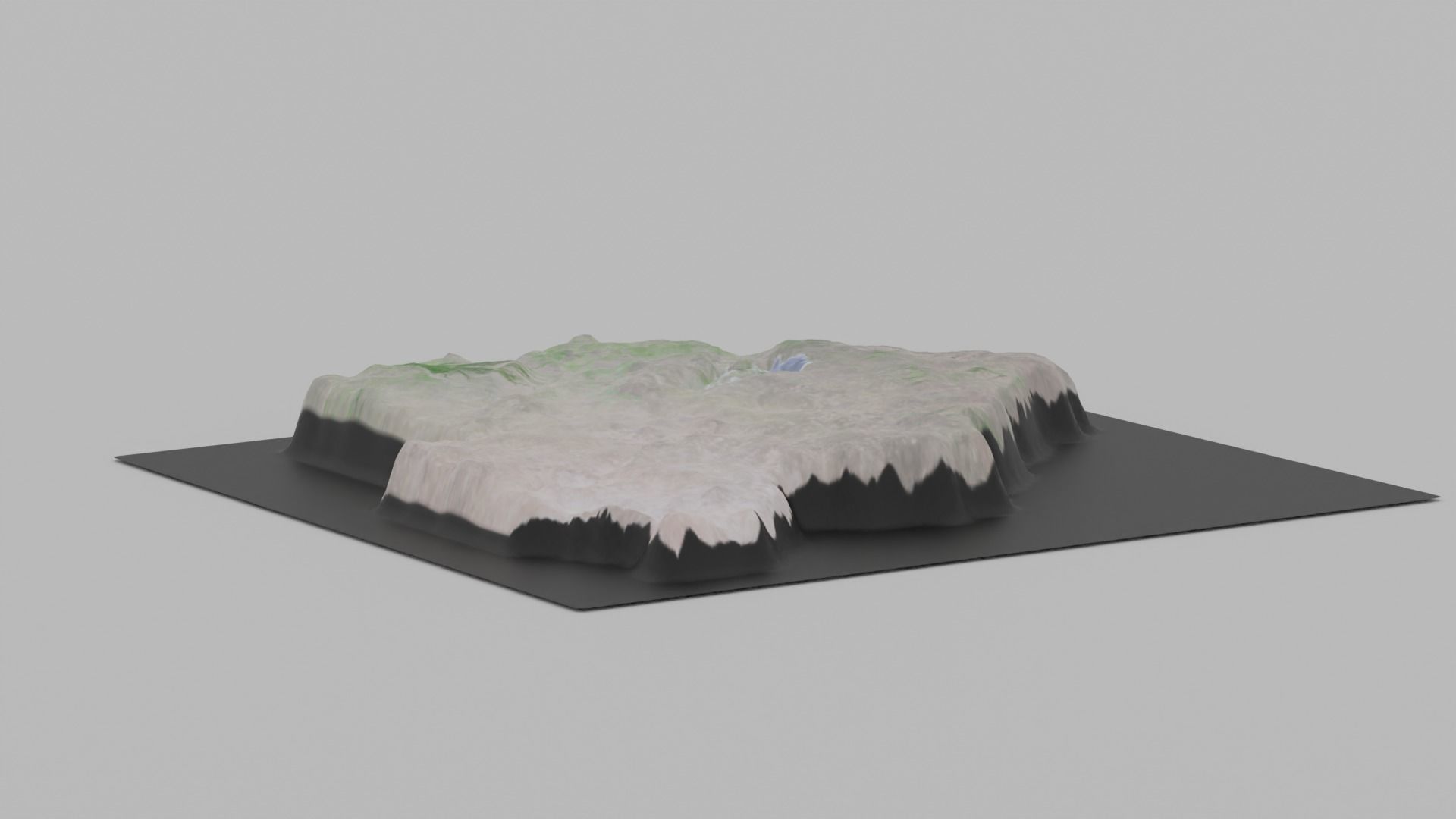 Botswana Map Country Low-poly 3D model_6