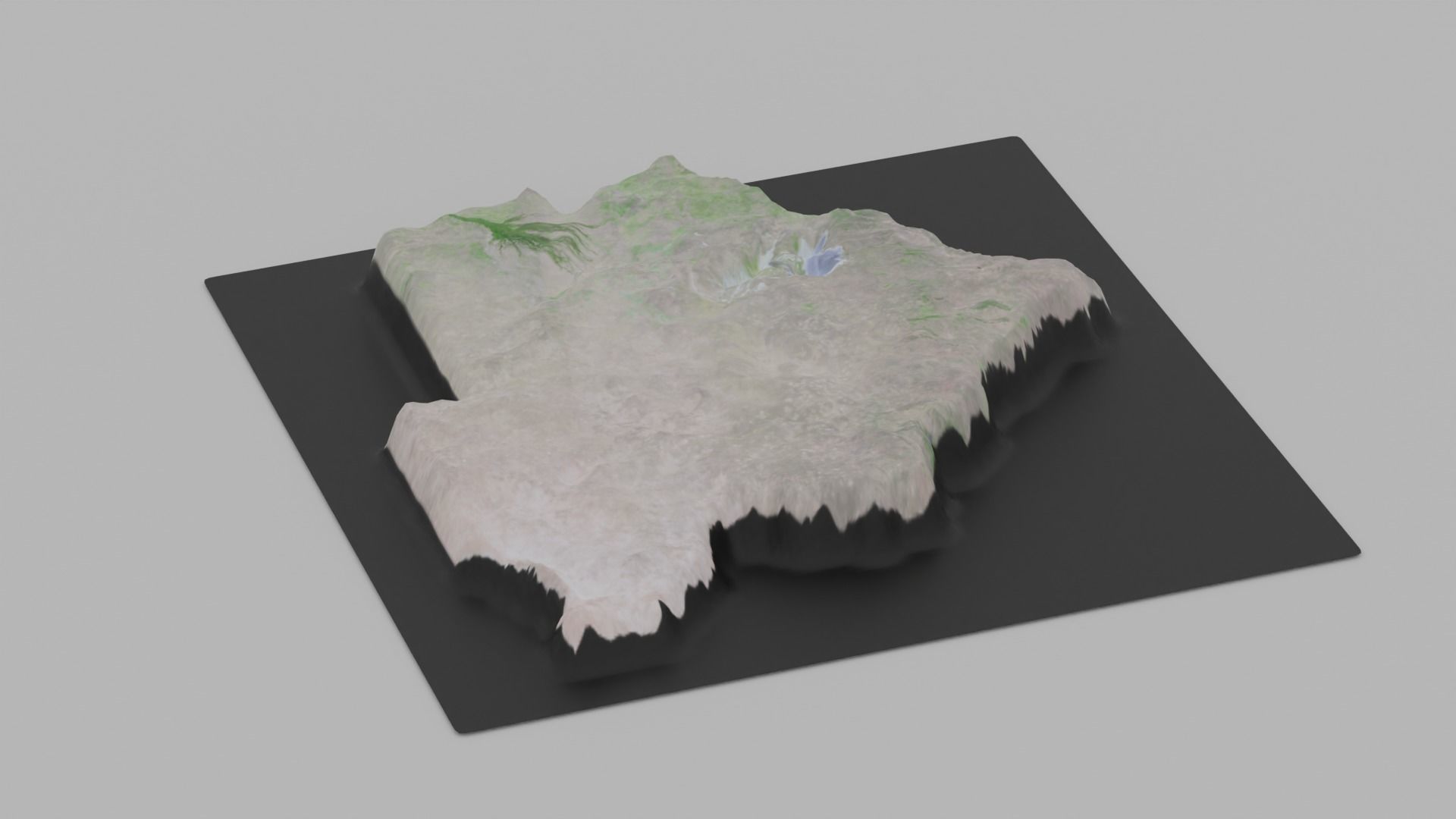 Botswana Map Country Low-poly 3D model_4