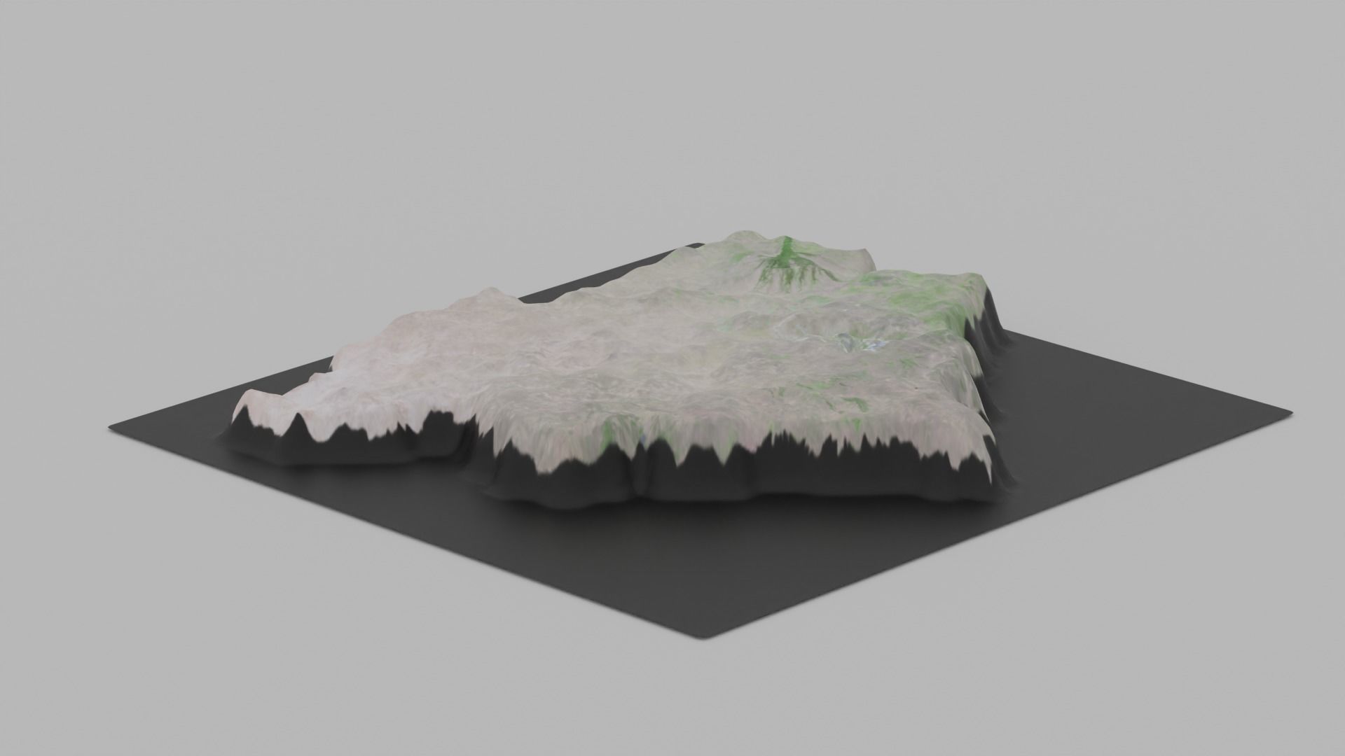 Botswana Map Country Low-poly 3D model_7