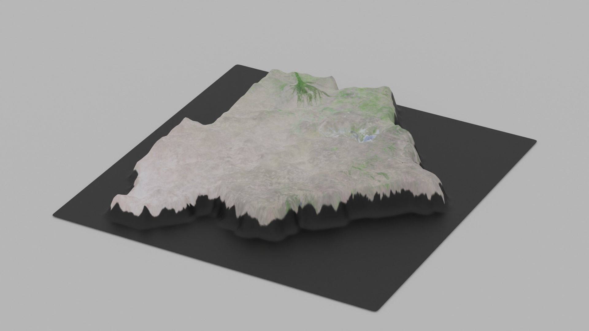 Botswana Map Country Low-poly 3D model_5