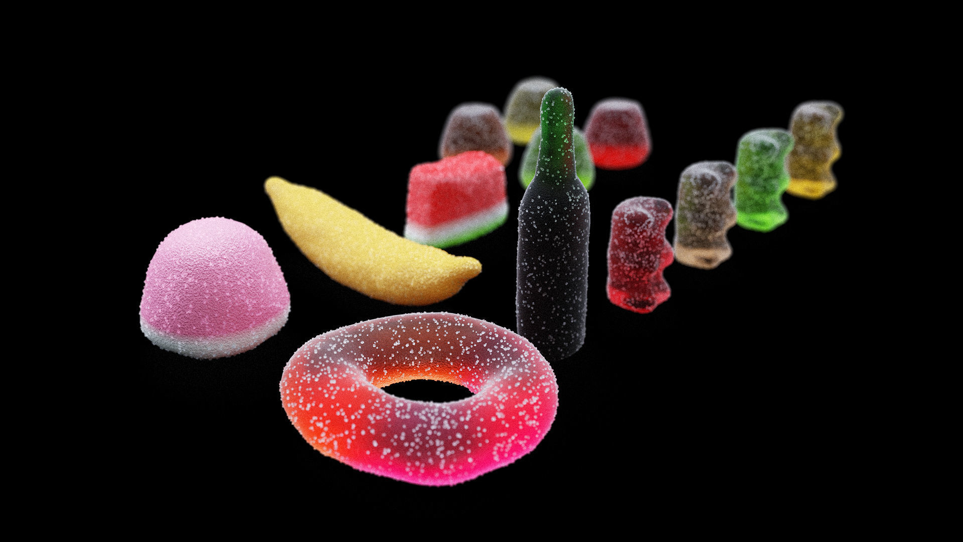 Candy Pack 3D model_1