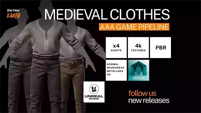 Medieval Male Outfit set