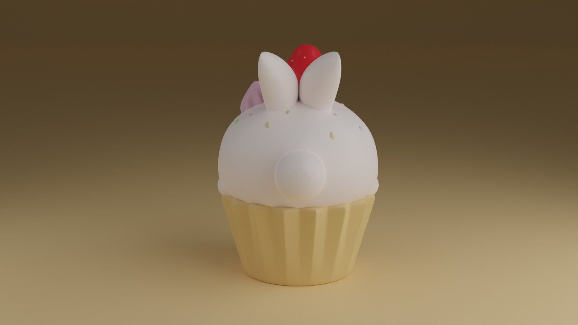 rabbit cake 3D print model_11