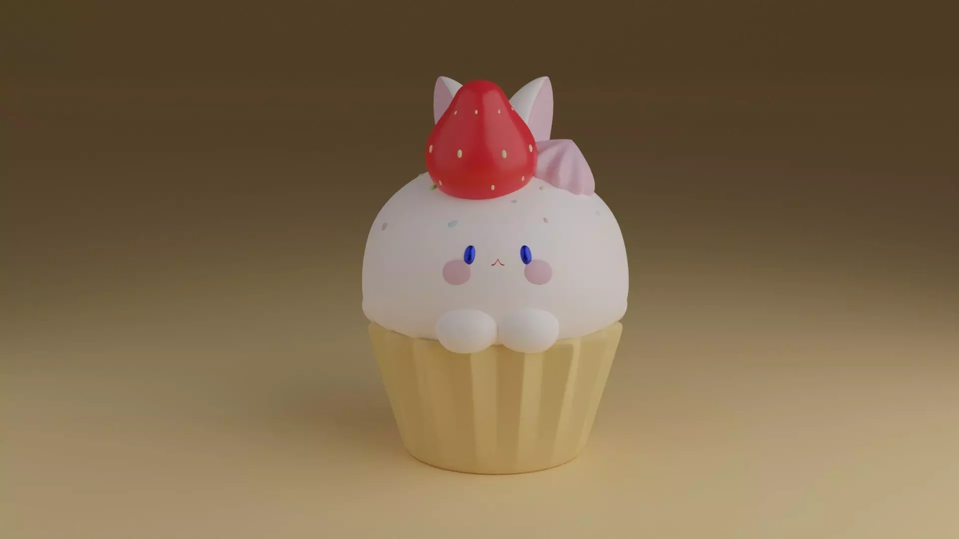 rabbit cake 3D print model_0