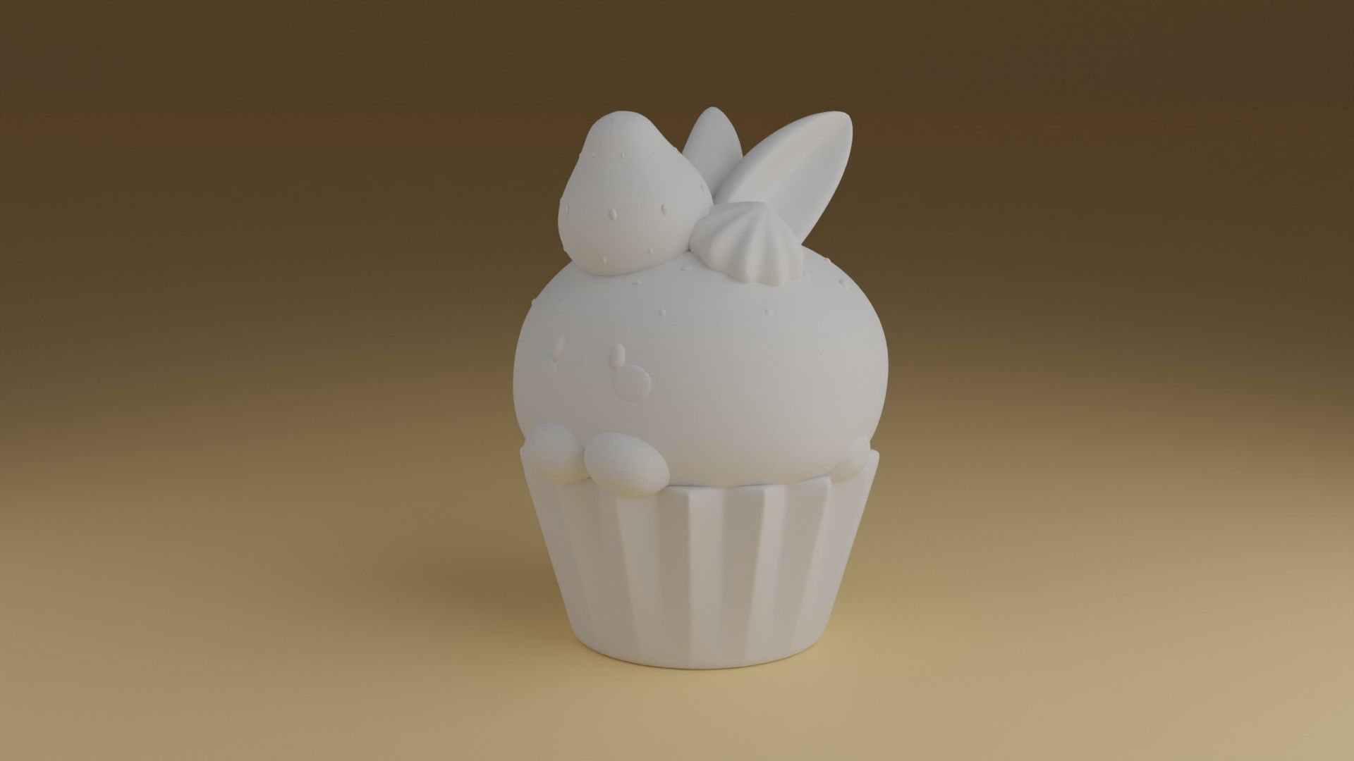 rabbit cake 3D print model_6