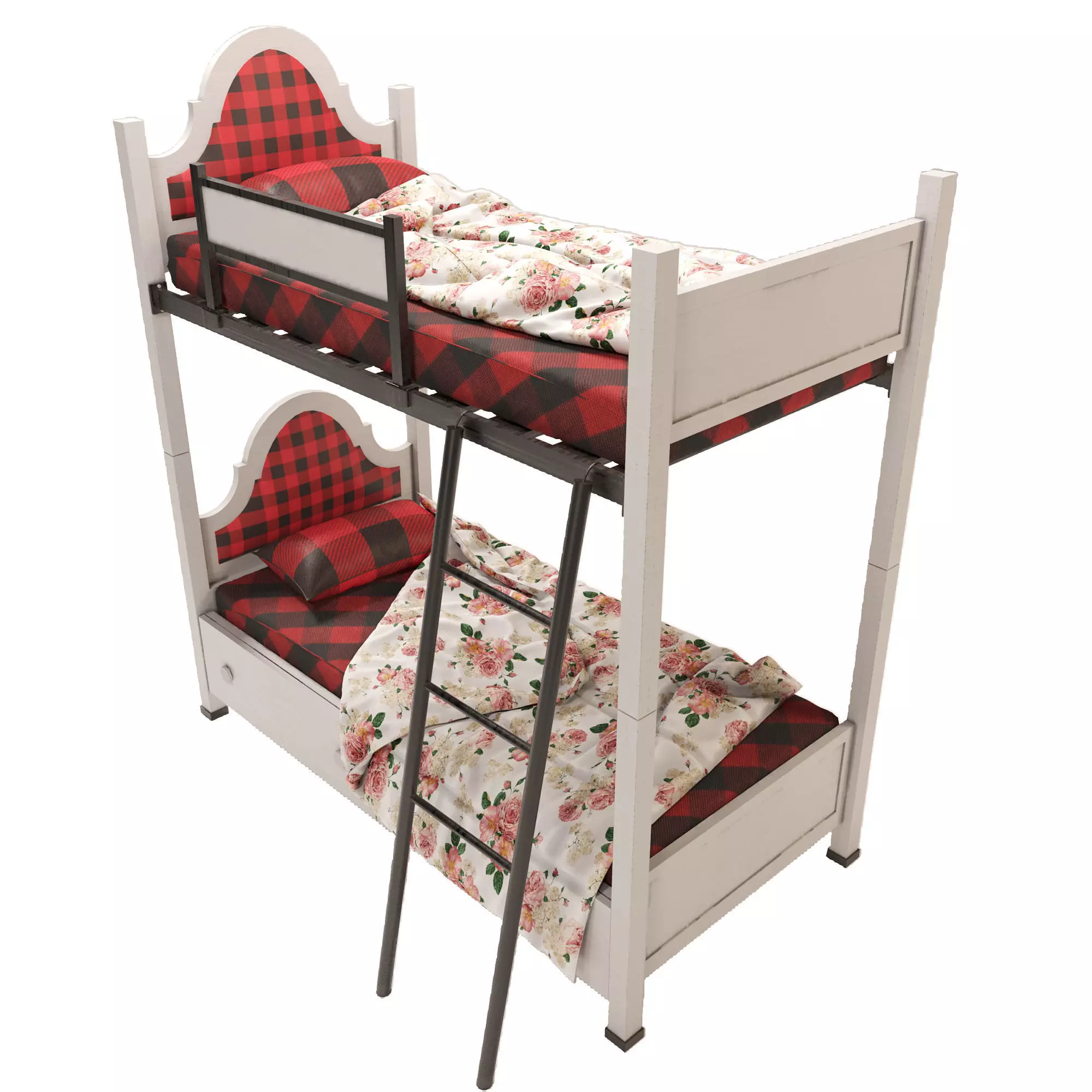 Sonia Bunk Bed for Youth 3D model_0