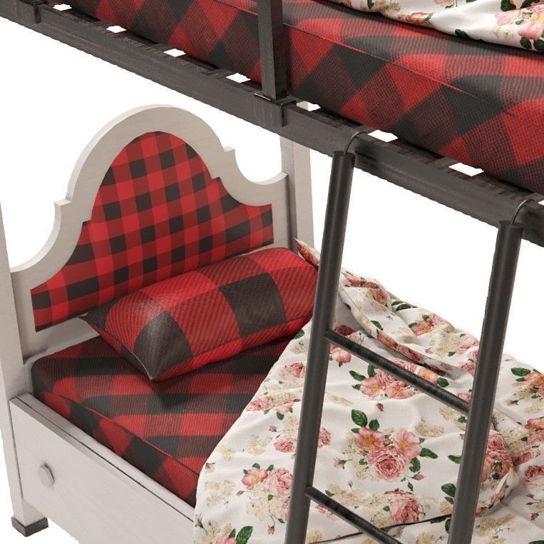Sonia Bunk Bed for Youth 3D model_4