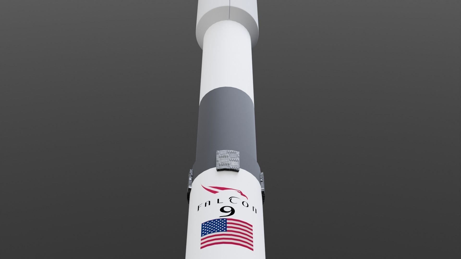 Falcon 9 - 3D Model Low-poly 3D model_5