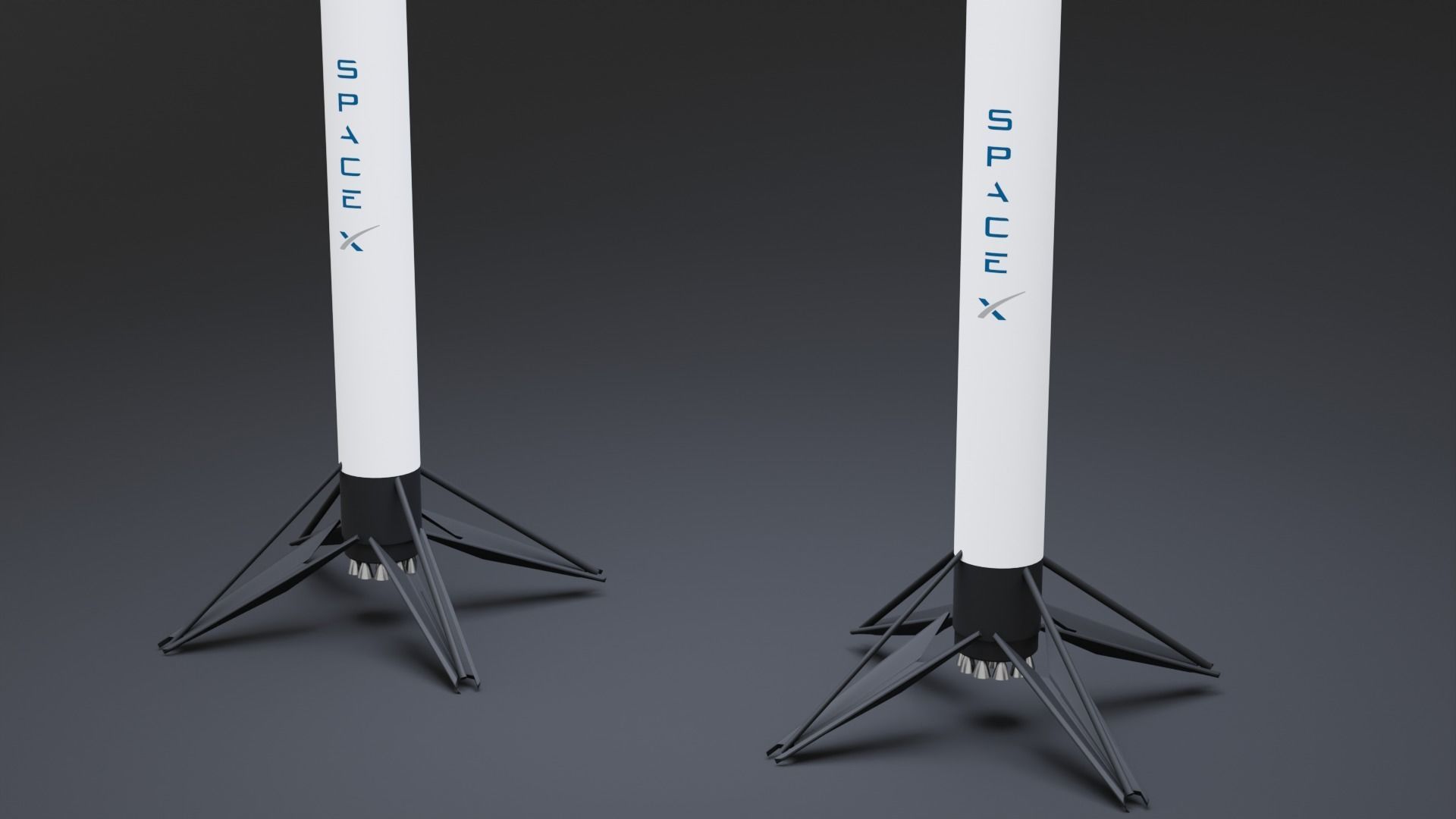 Falcon 9 - 3D Model Low-poly 3D model_2