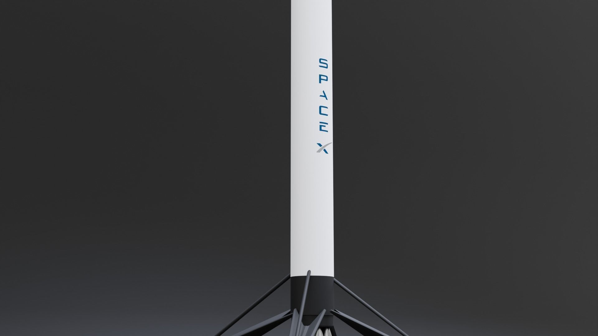 Falcon 9 - 3D Model Low-poly 3D model_4