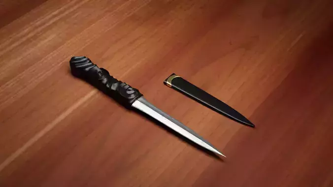 3D Knife High Poly