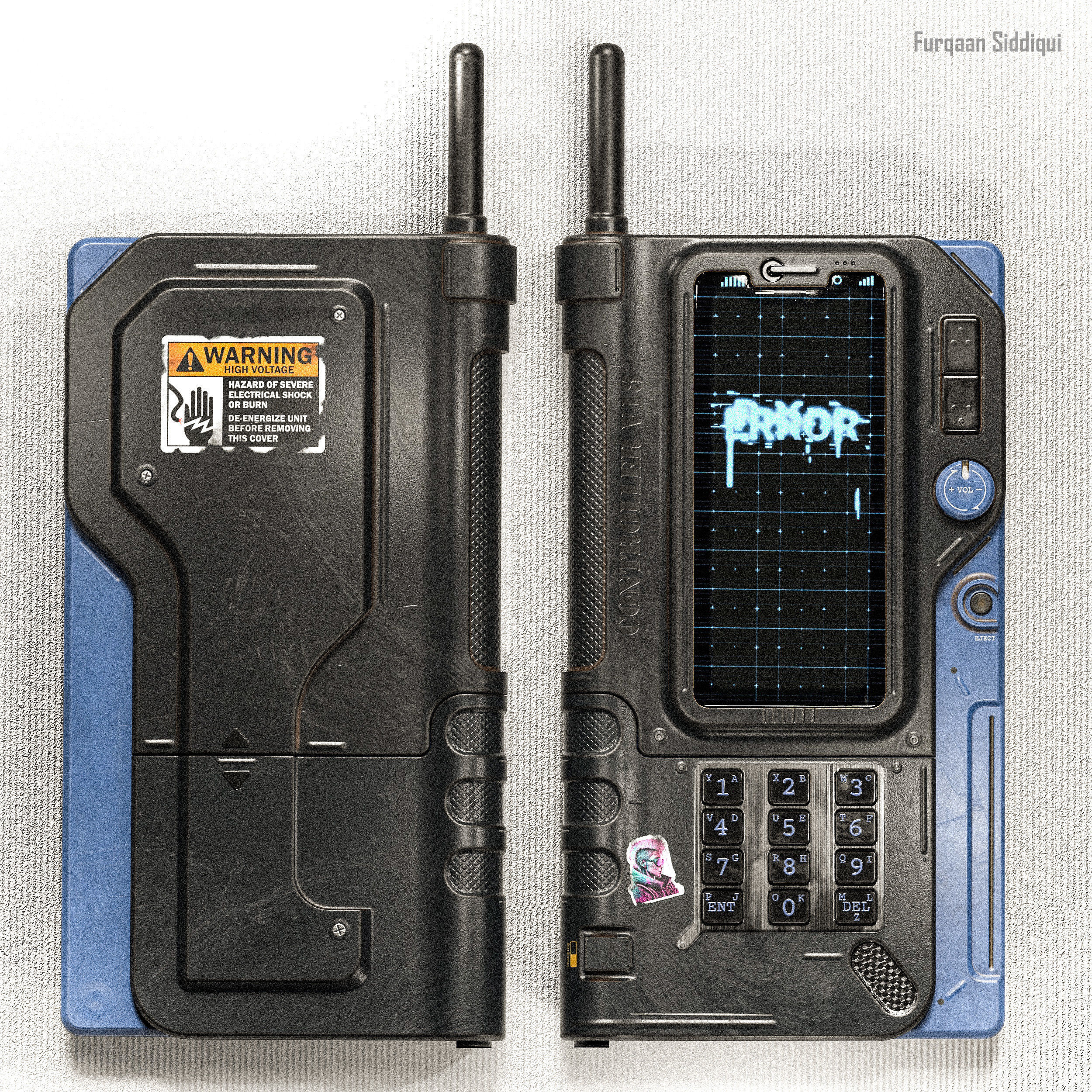 Sci-fi Controller V18 PBR Low-poly 3D model_4