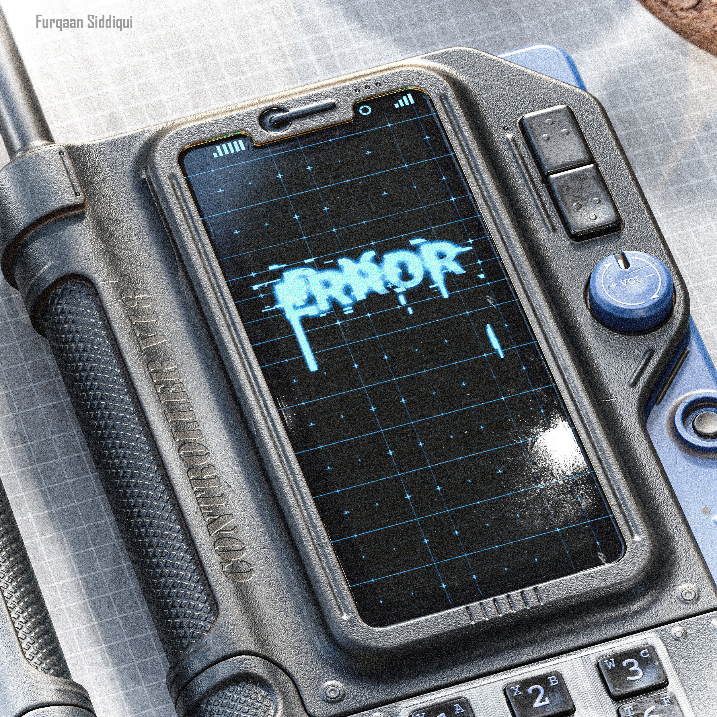 Sci-fi Controller V18 PBR Low-poly 3D model_12