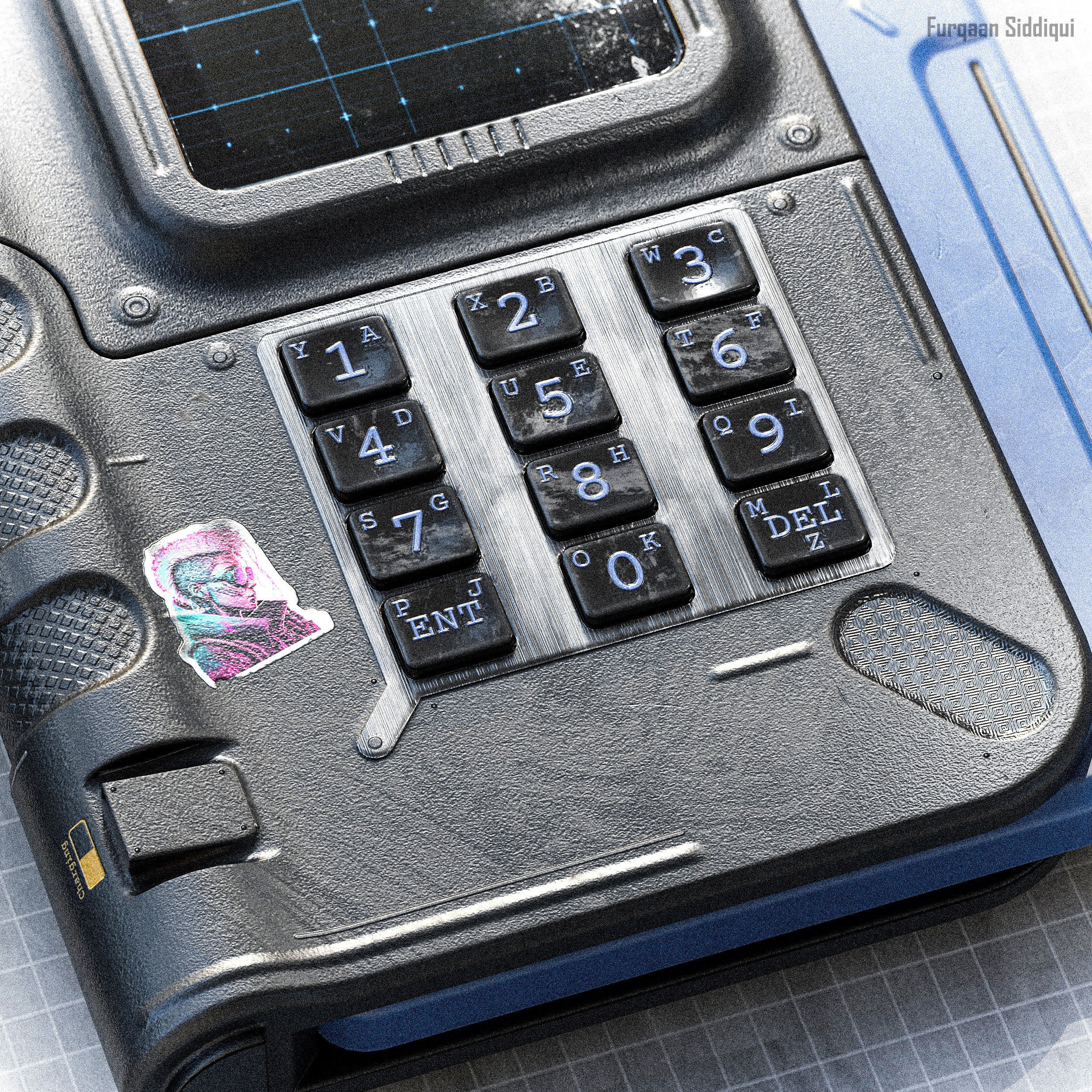 Sci-fi Controller V18 PBR Low-poly 3D model_13