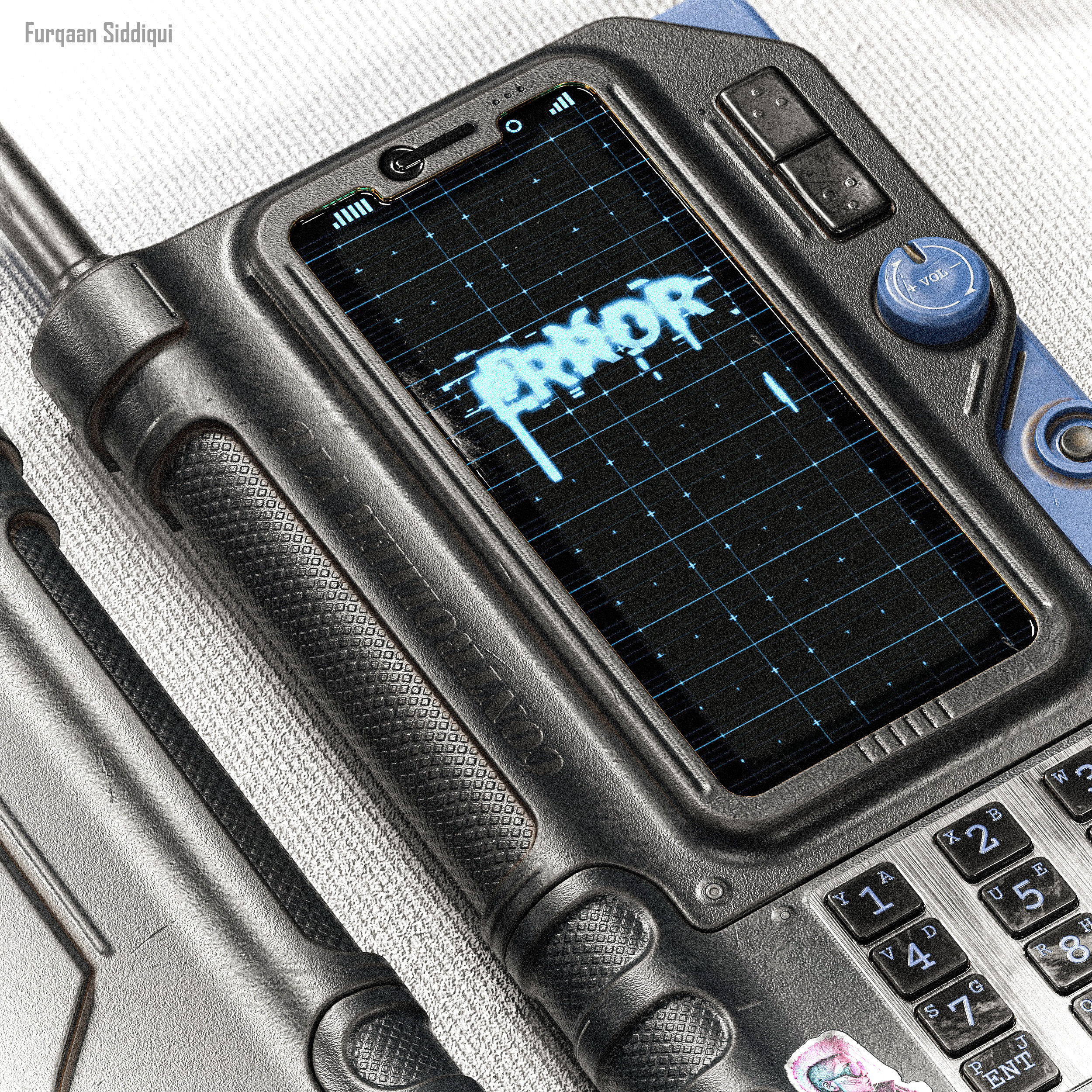 Sci-fi Controller V18 PBR Low-poly 3D model_11