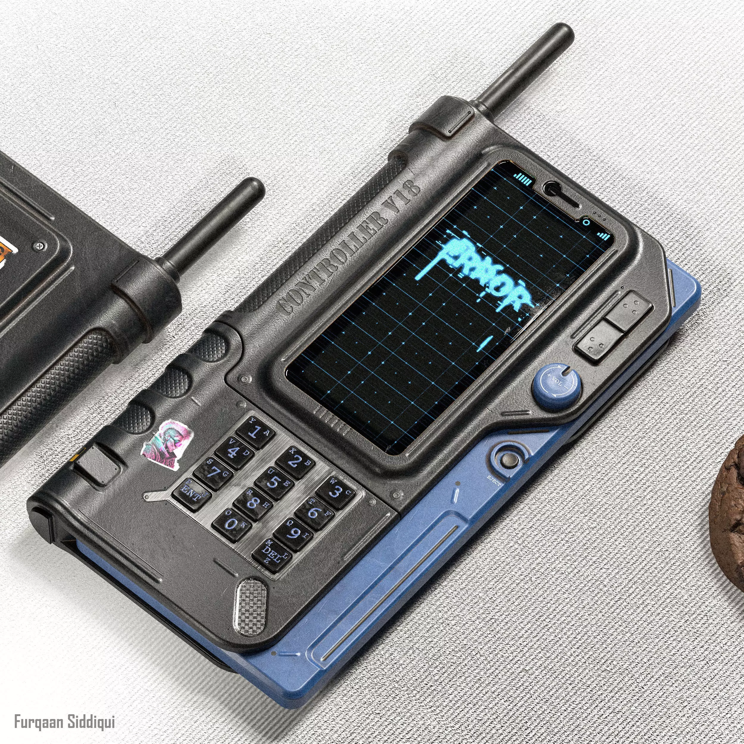 Sci-fi Controller V18 PBR Low-poly 3D model_0