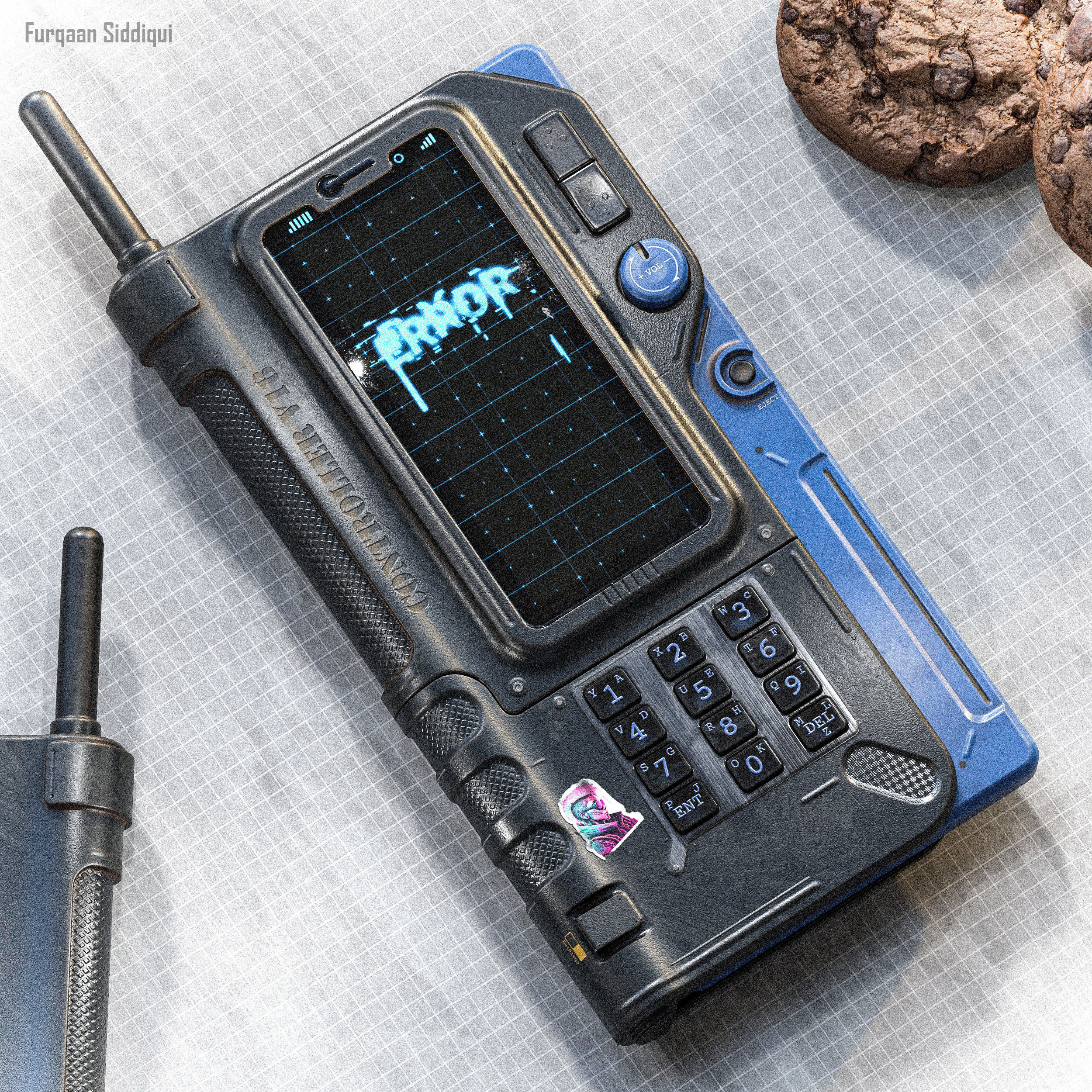 Sci-fi Controller V18 PBR Low-poly 3D model_10