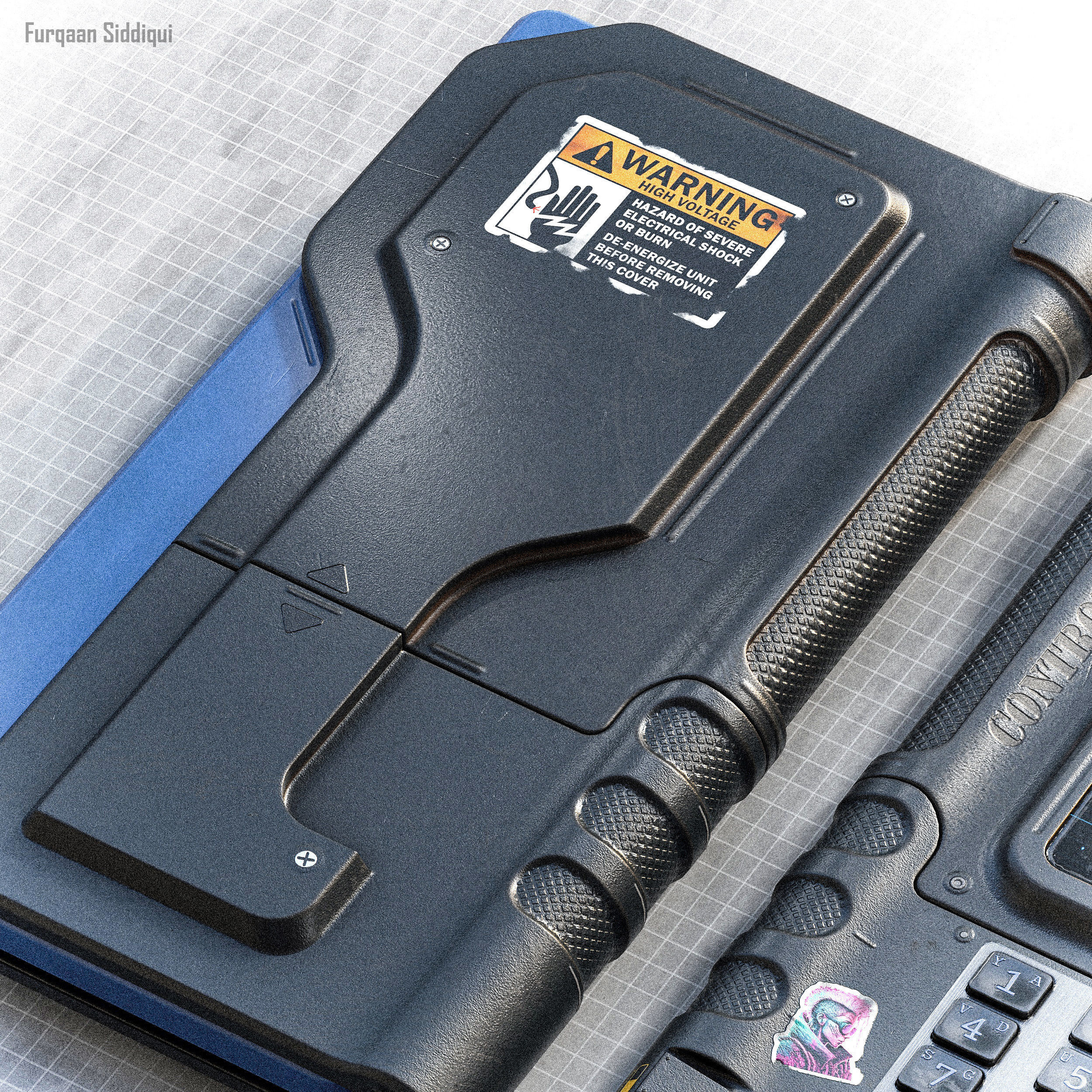 Sci-fi Controller V18 PBR Low-poly 3D model_7