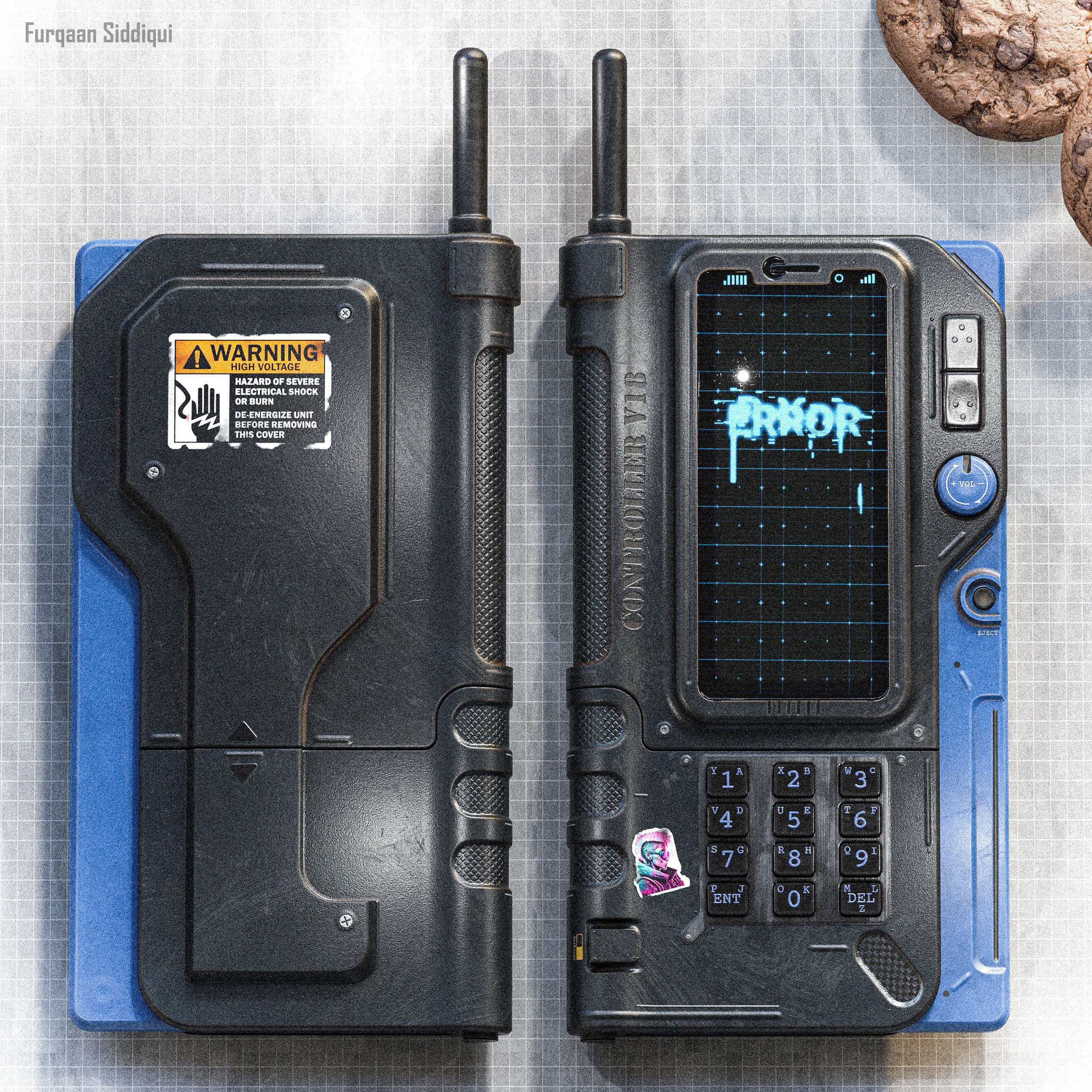 Sci-fi Controller V18 PBR Low-poly 3D model_16