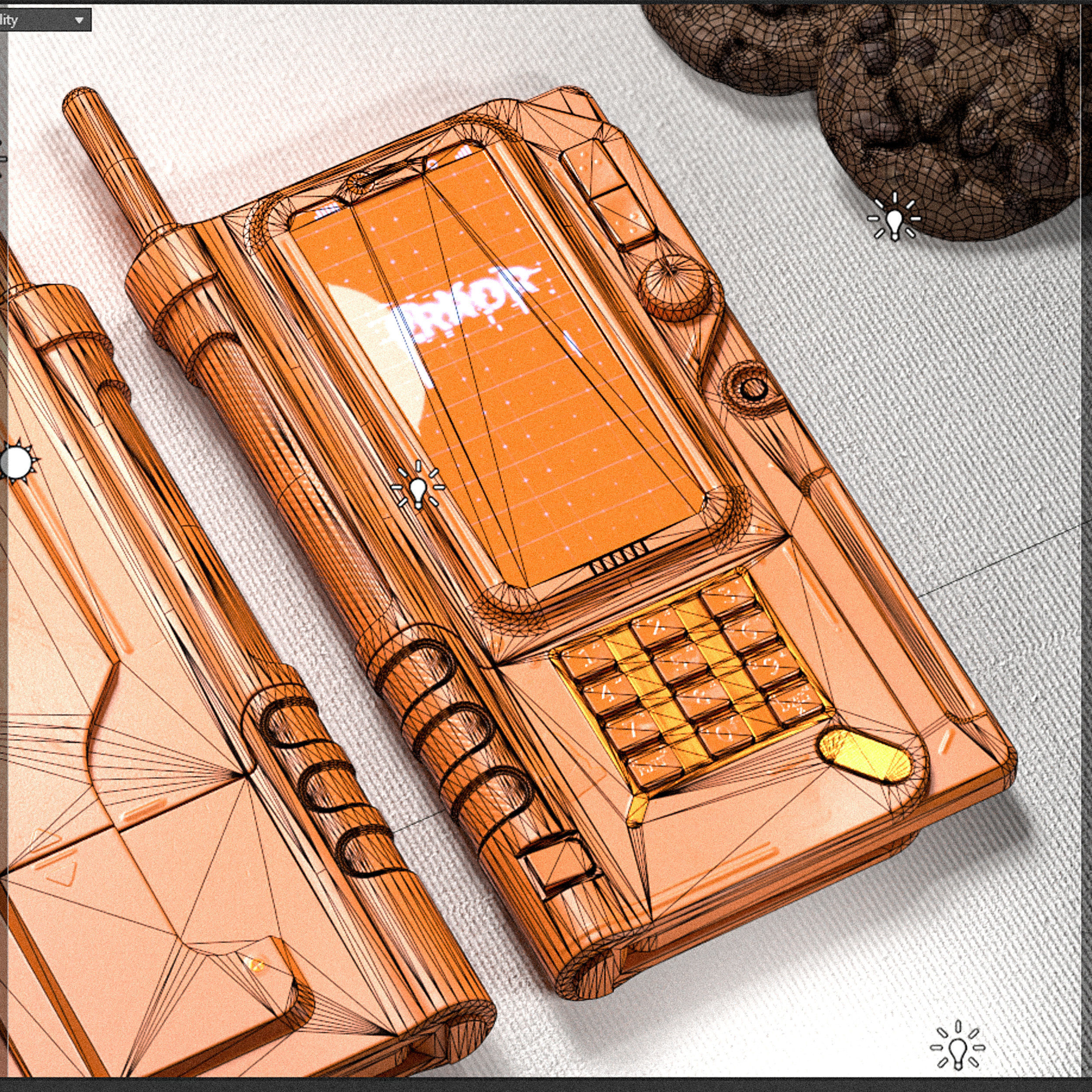 Sci-fi Controller V18 PBR Low-poly 3D model_20