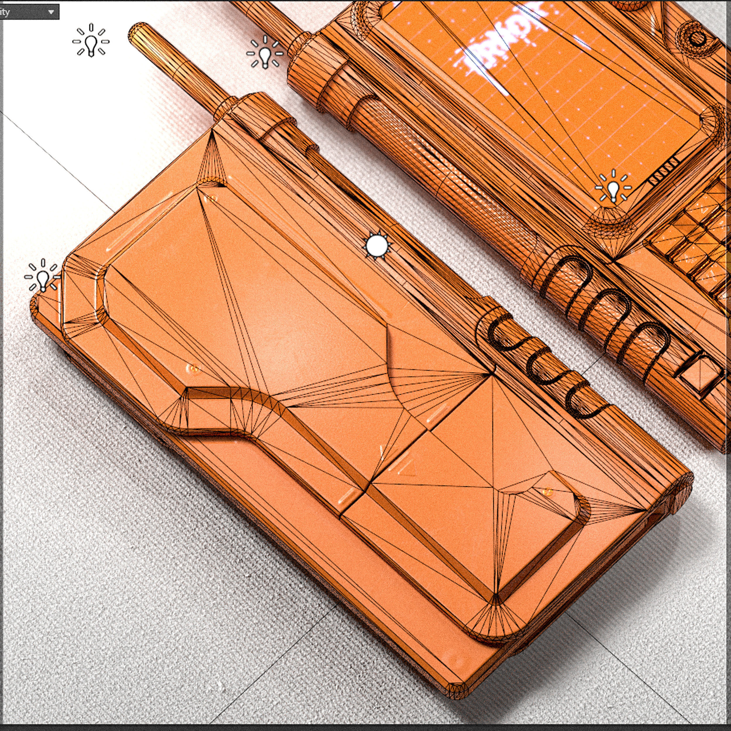 Sci-fi Controller V18 PBR Low-poly 3D model_21