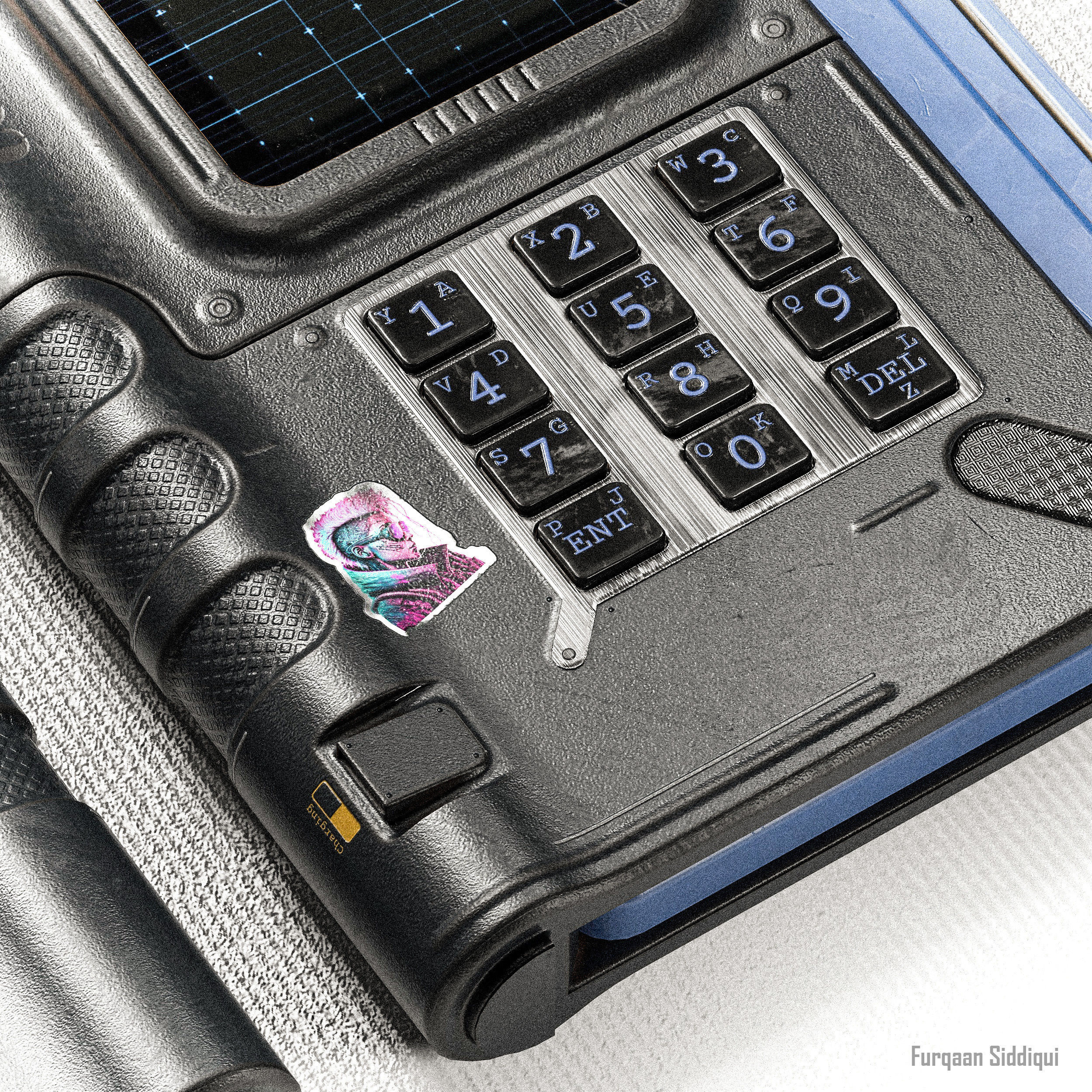 Sci-fi Controller V18 PBR Low-poly 3D model_9