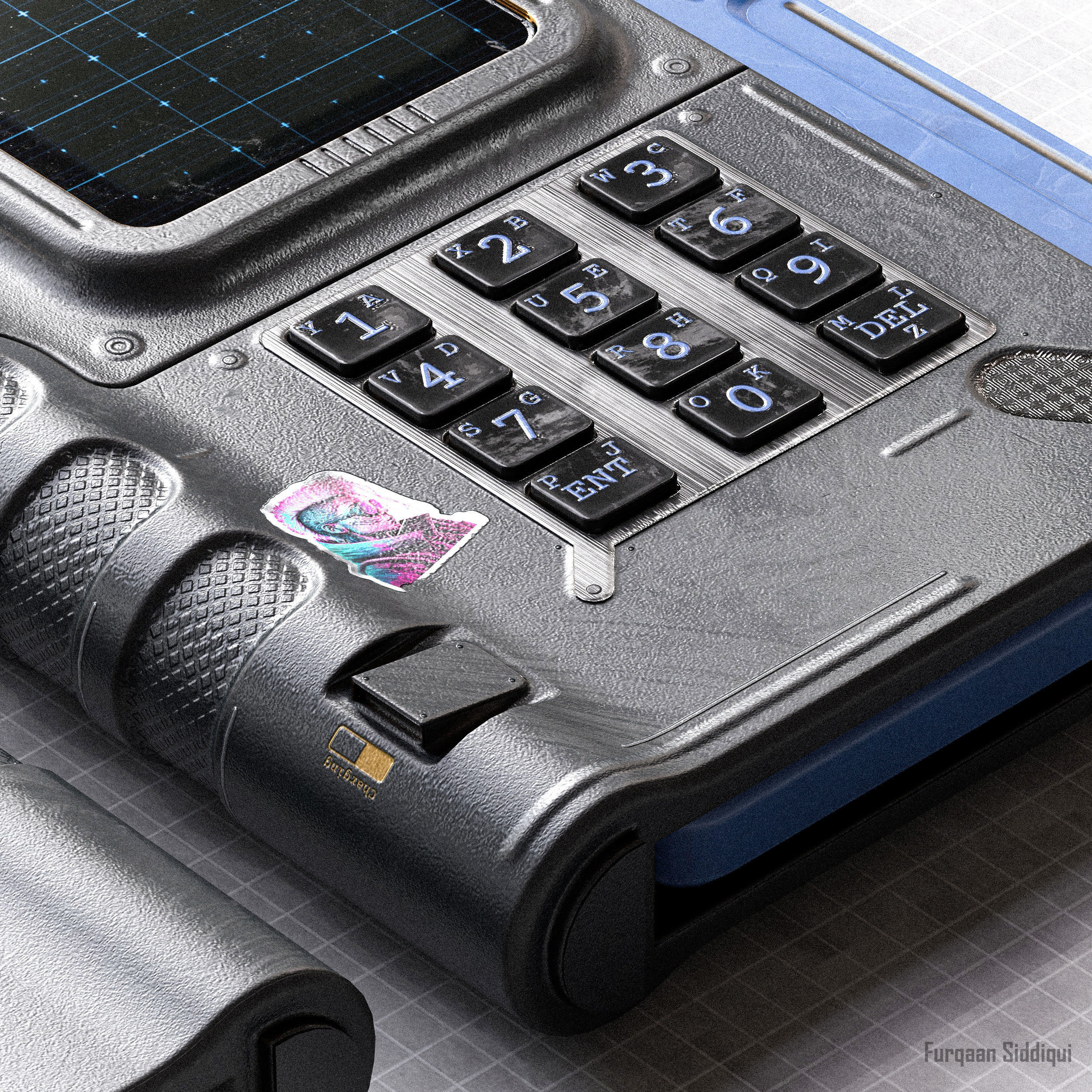 Sci-fi Controller V18 PBR Low-poly 3D model_17