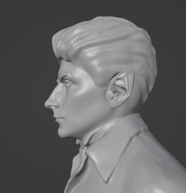 Franz Kafka 3D model 3D printable | CGTrader