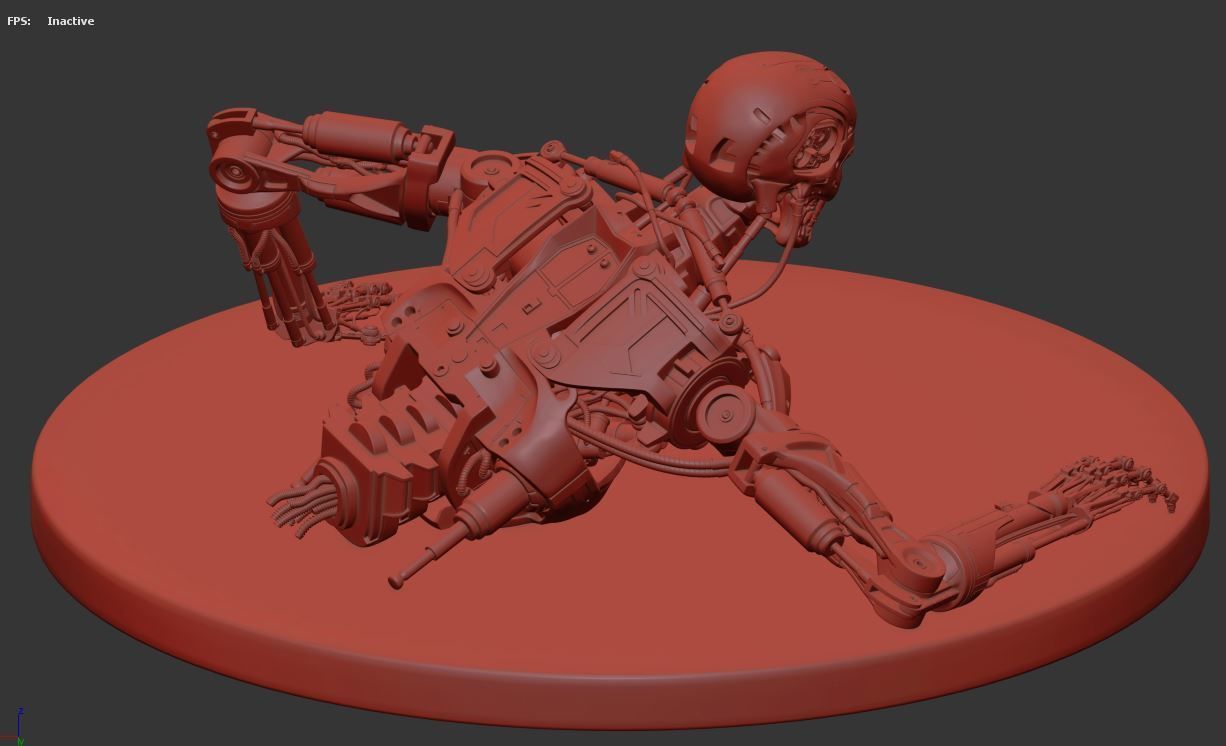 Terminator T-800 Endoskeleton T1 V3 High Detal  3D print model_9