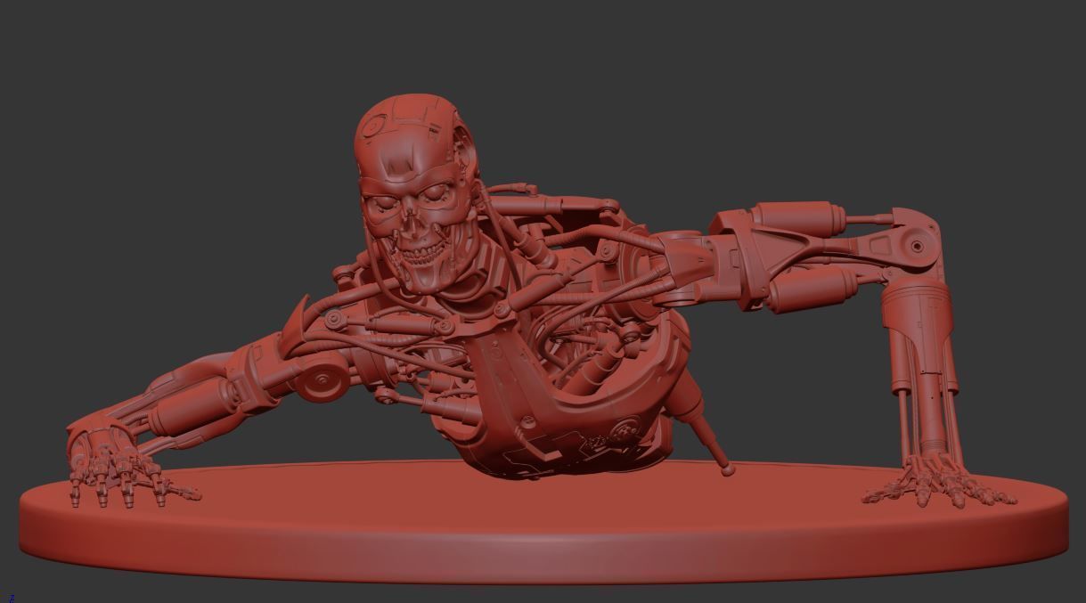 Terminator T-800 Endoskeleton T1 V3 High Detal  3D print model_17