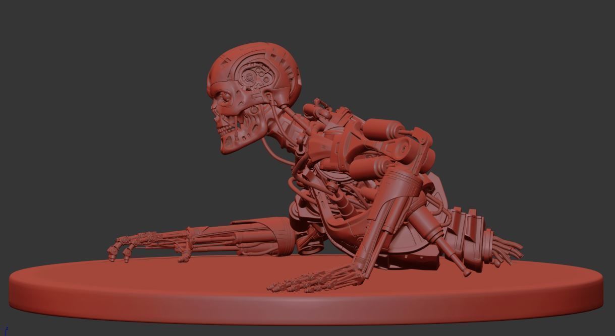 Terminator T-800 Endoskeleton T1 V3 High Detal  3D print model_18
