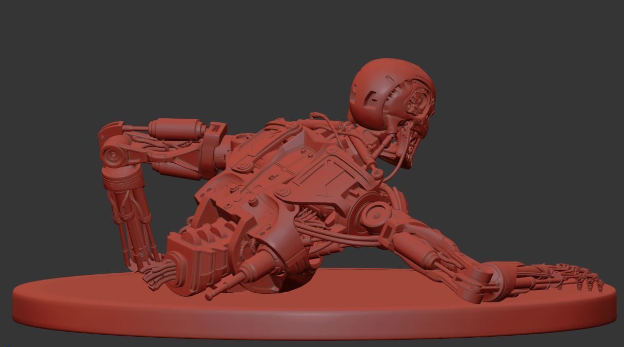 Terminator T-800 Endoskeleton T1 V3 High Detal  3D print model_3