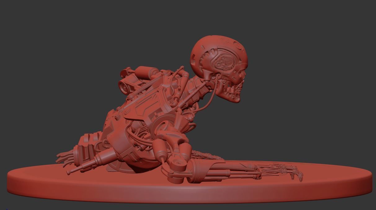 Terminator T-800 Endoskeleton T1 V3 High Detal  3D print model_4