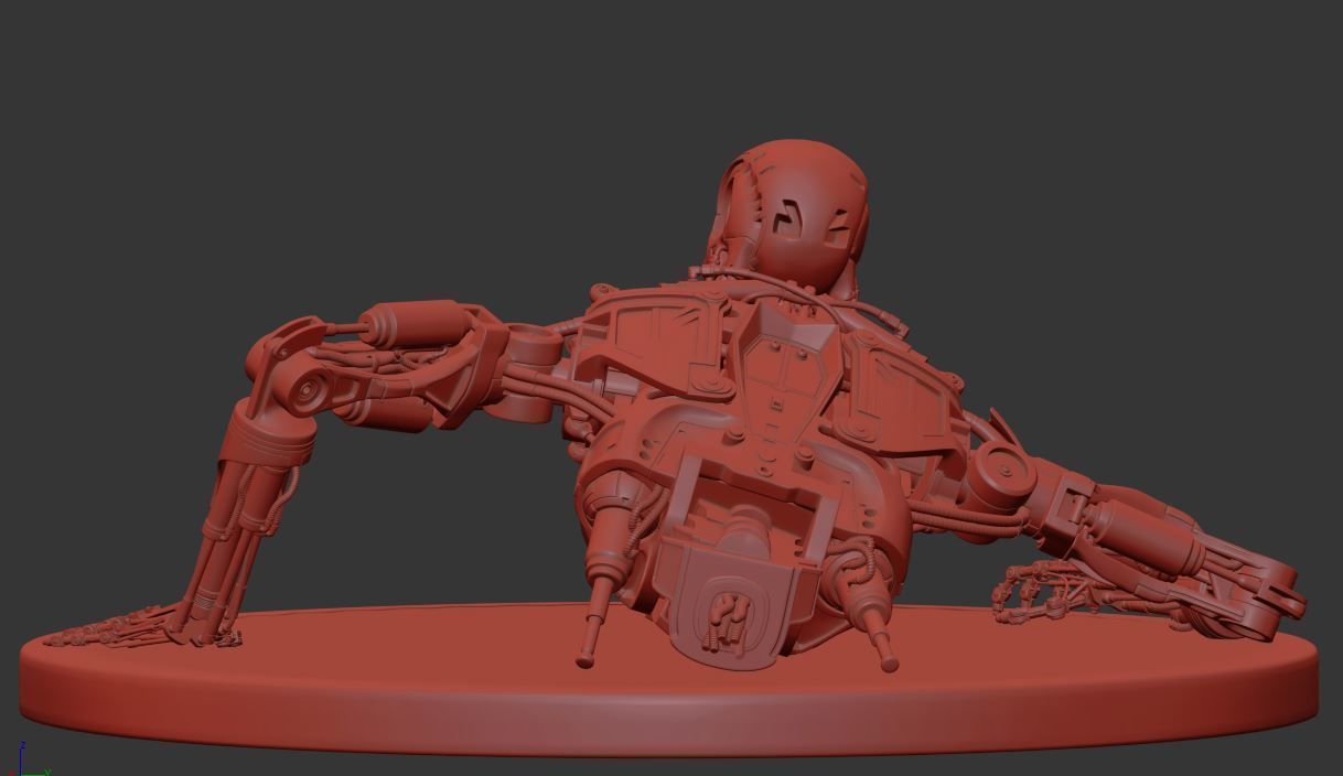 Terminator T-800 Endoskeleton T1 V3 High Detal  3D print model_15