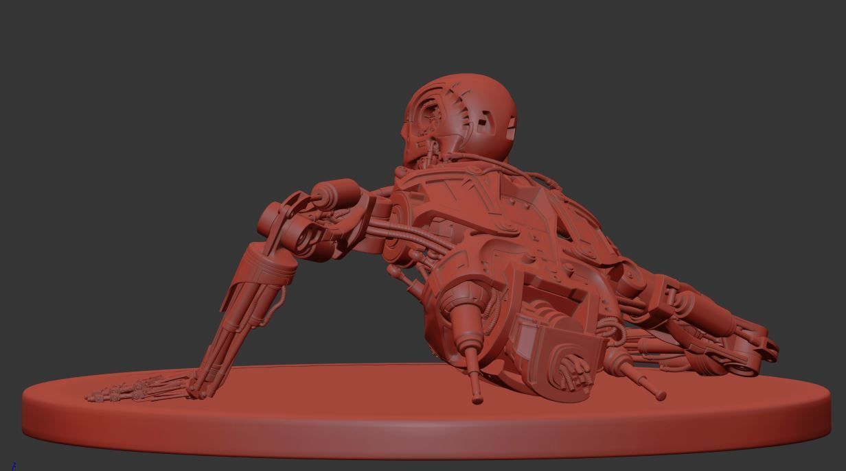 Terminator T-800 Endoskeleton T1 V3 High Detal  3D print model_2
