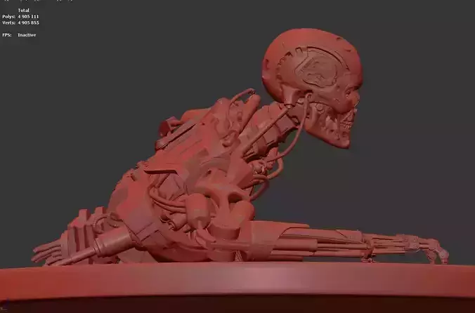 Terminator T-800 Endoskeleton T1 V3 High Detal  3D print model