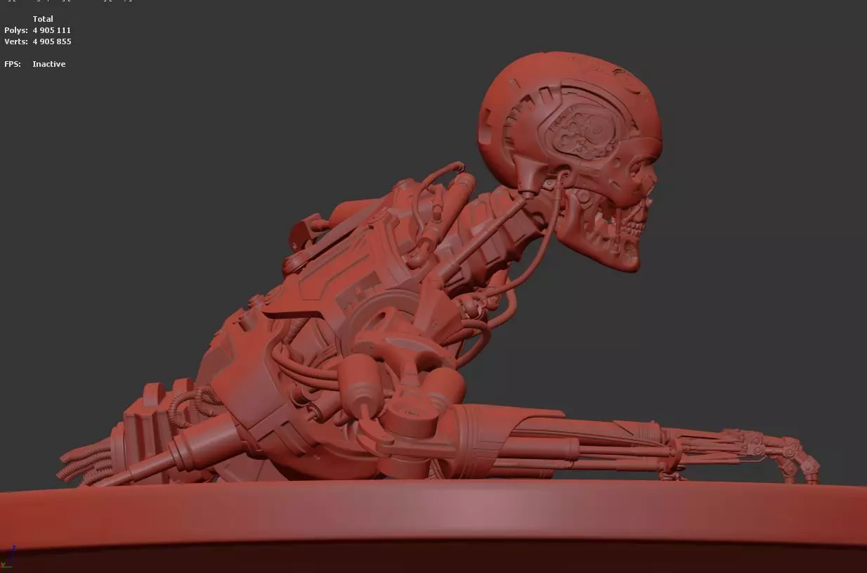 Terminator T-800 Endoskeleton T1 V3 High Detal  3D print model_0
