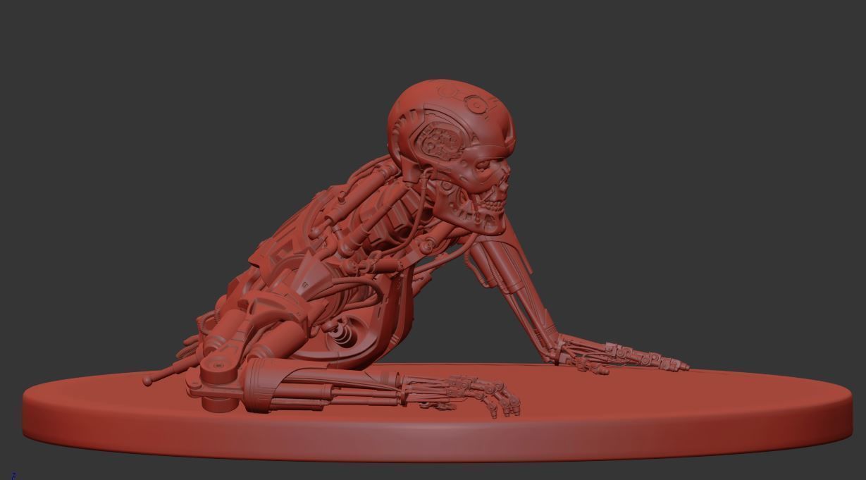Terminator T-800 Endoskeleton T1 V3 High Detal  3D print model_16