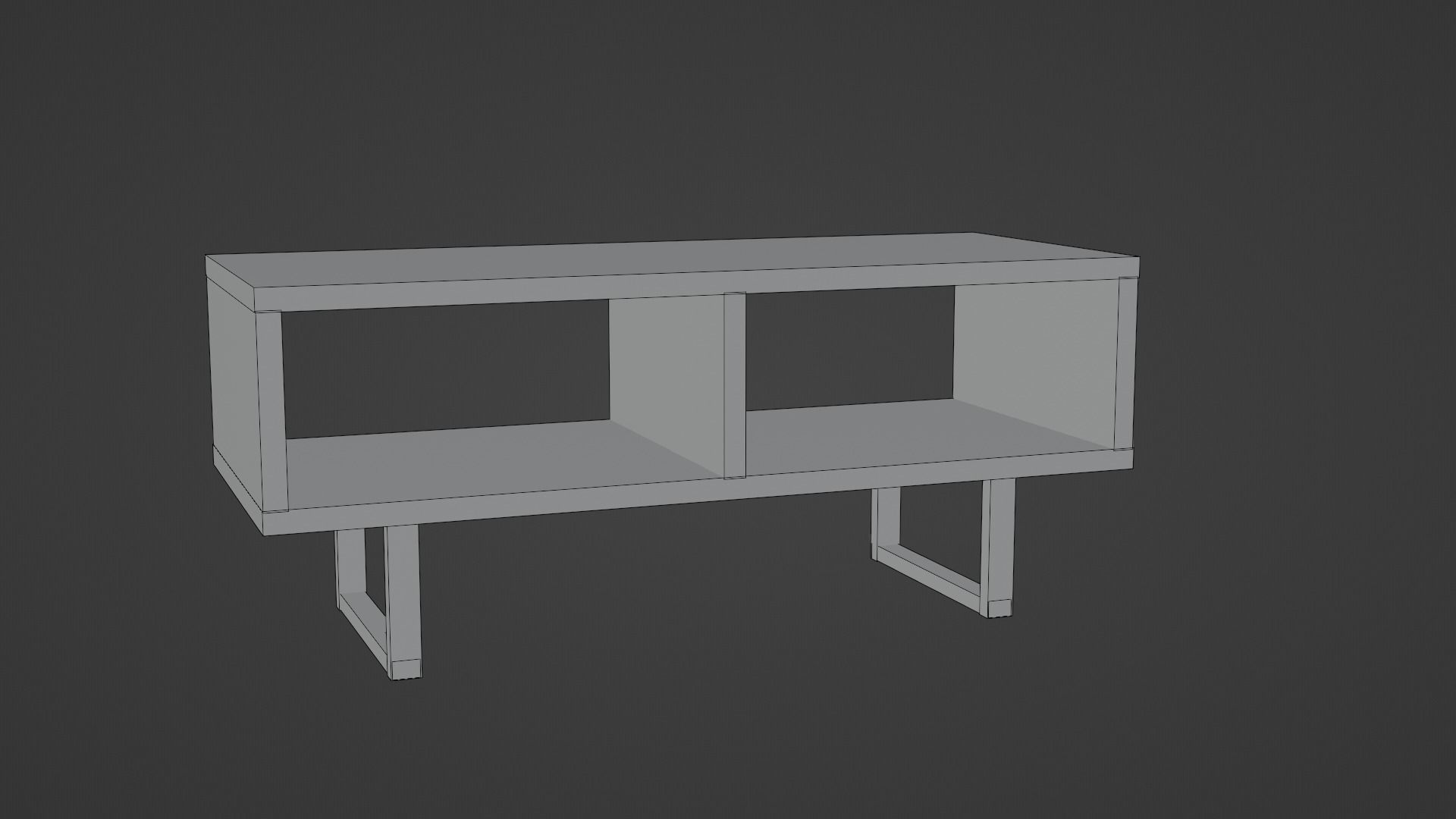 LowPoly Coffee Table Pack GameReady Asset Low-poly 3D model_8