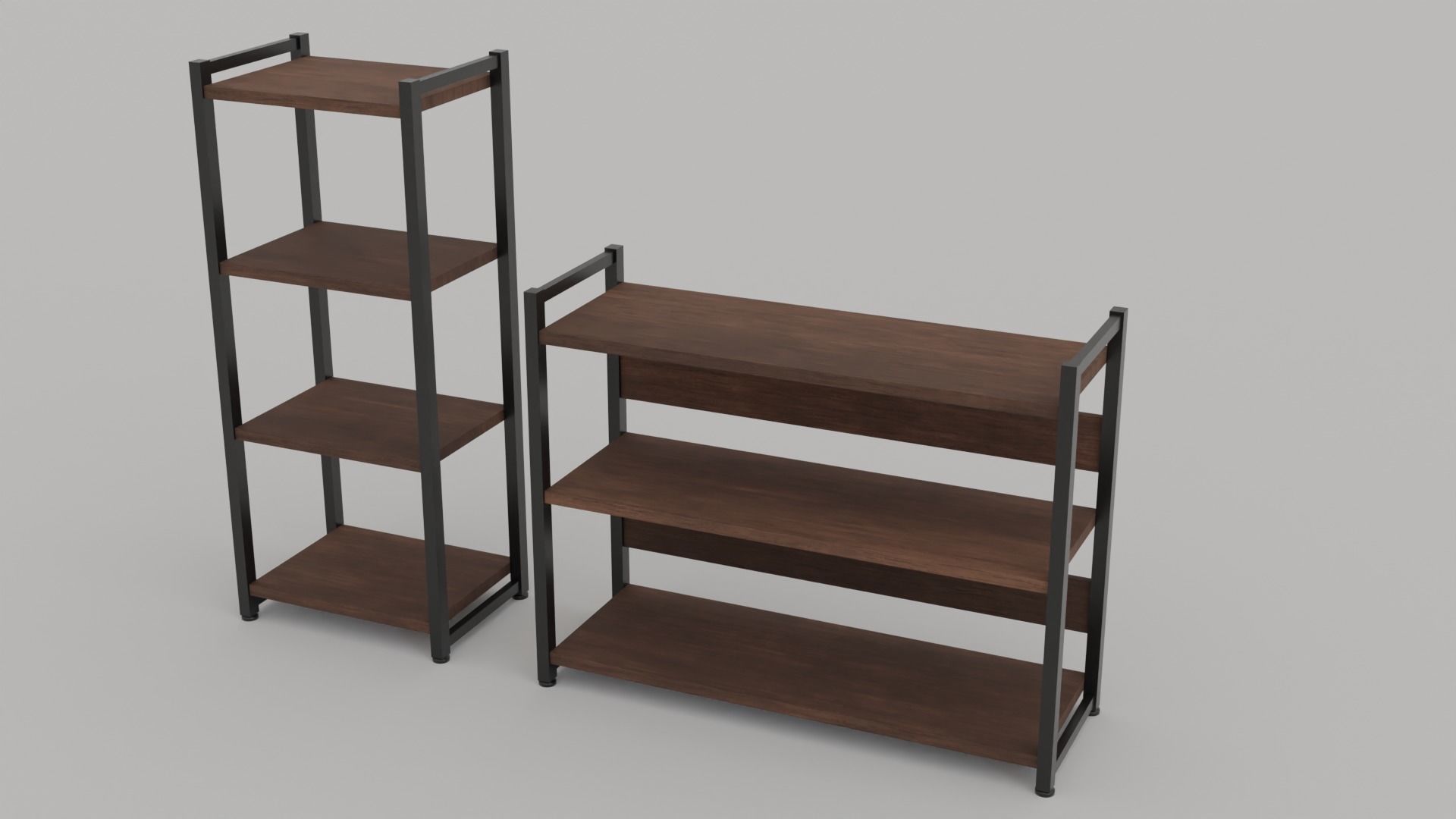 LowPoly Coffee Table Pack GameReady Asset Low-poly 3D model_1