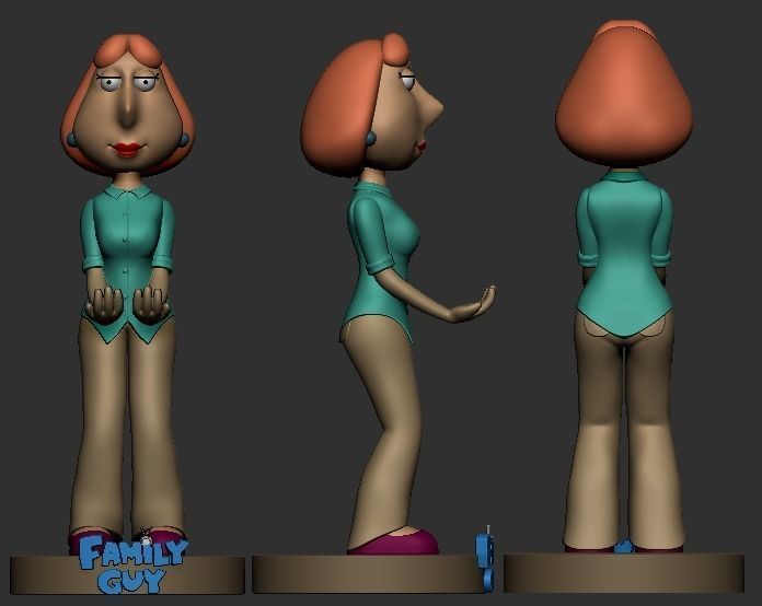 Lois Griffin - Joystick Holder 3D print model_3