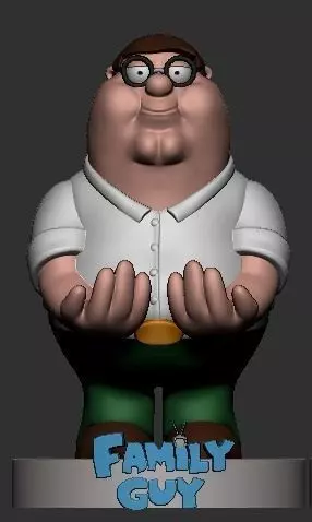 Peter Griffin - Joystick Holder 3D print model_0