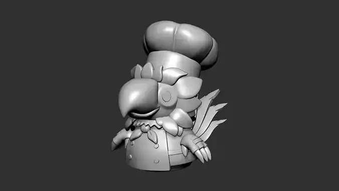 Parrot Chef - Overcooked 2 - 3D Print Model